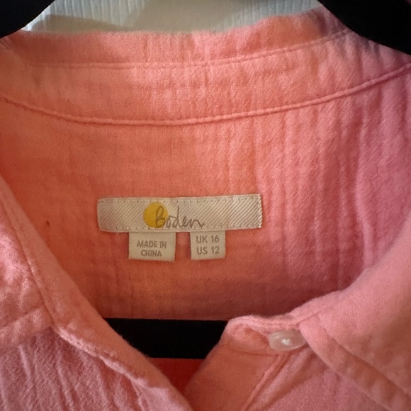 Boden Pink Button Down Top - Picture 2 of 4